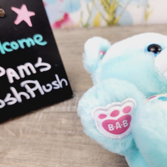 Build A Bear Confetti Cub 8" Buddies Cub Bear NEW Minis Blue - Picture 5 of 6